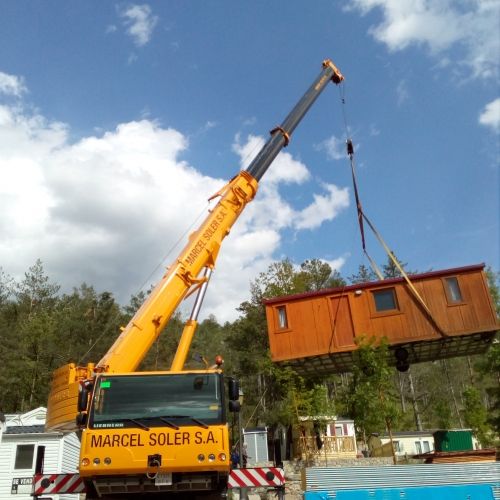 Grúa en el Bages